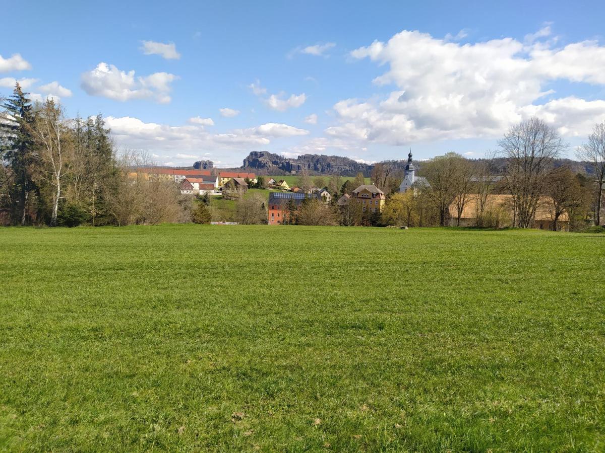 Ferienwohnung Zum Hirschgrund Schöna Exterior foto